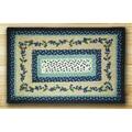 Capitol Earth Rugs Rectangle Patch Rug- Blueberry Vine 67-312BV